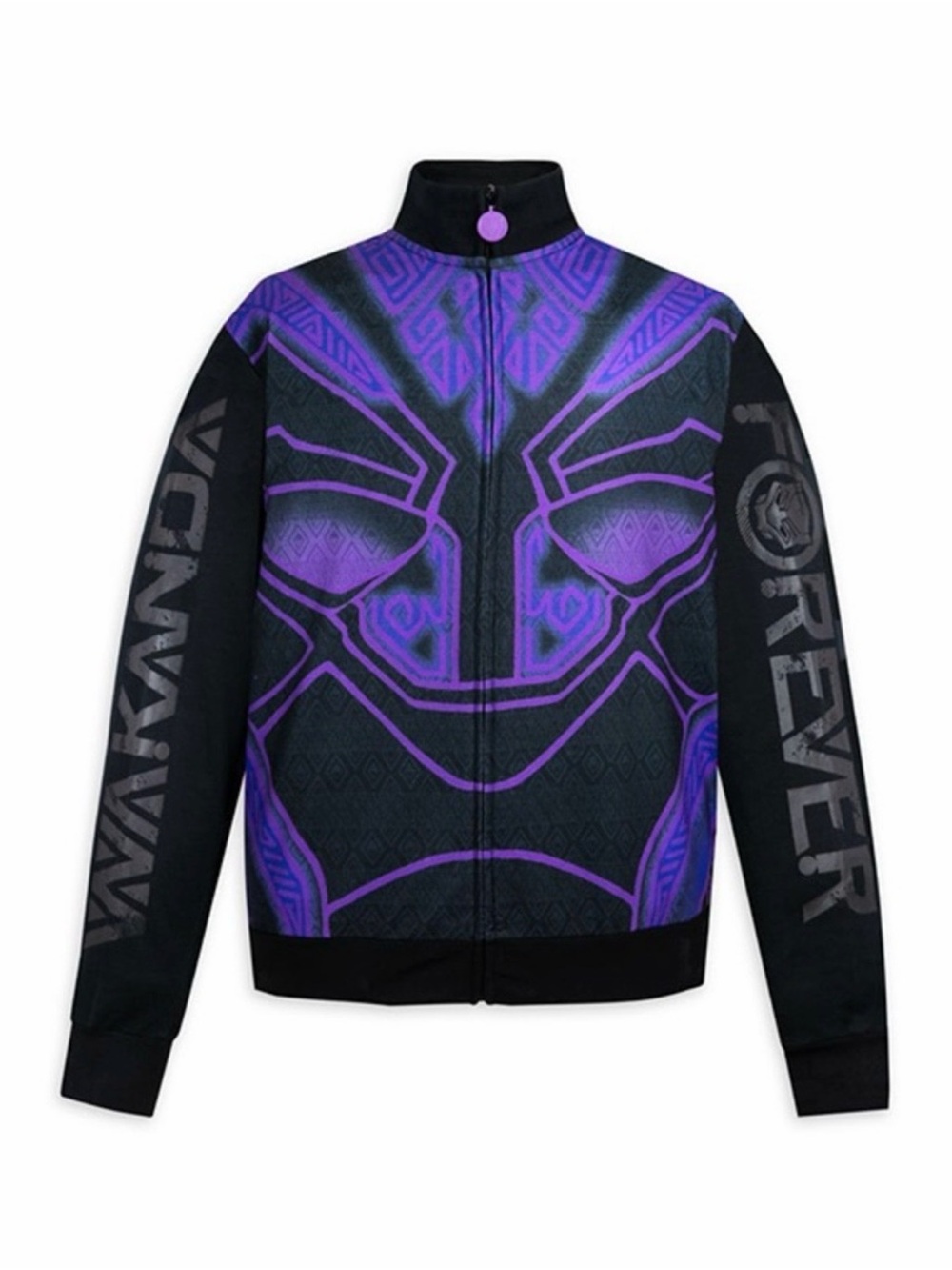 Disney Parks Marvel Black Panther Wakanda Long Sleeve Full Zip Jacket Men's XL